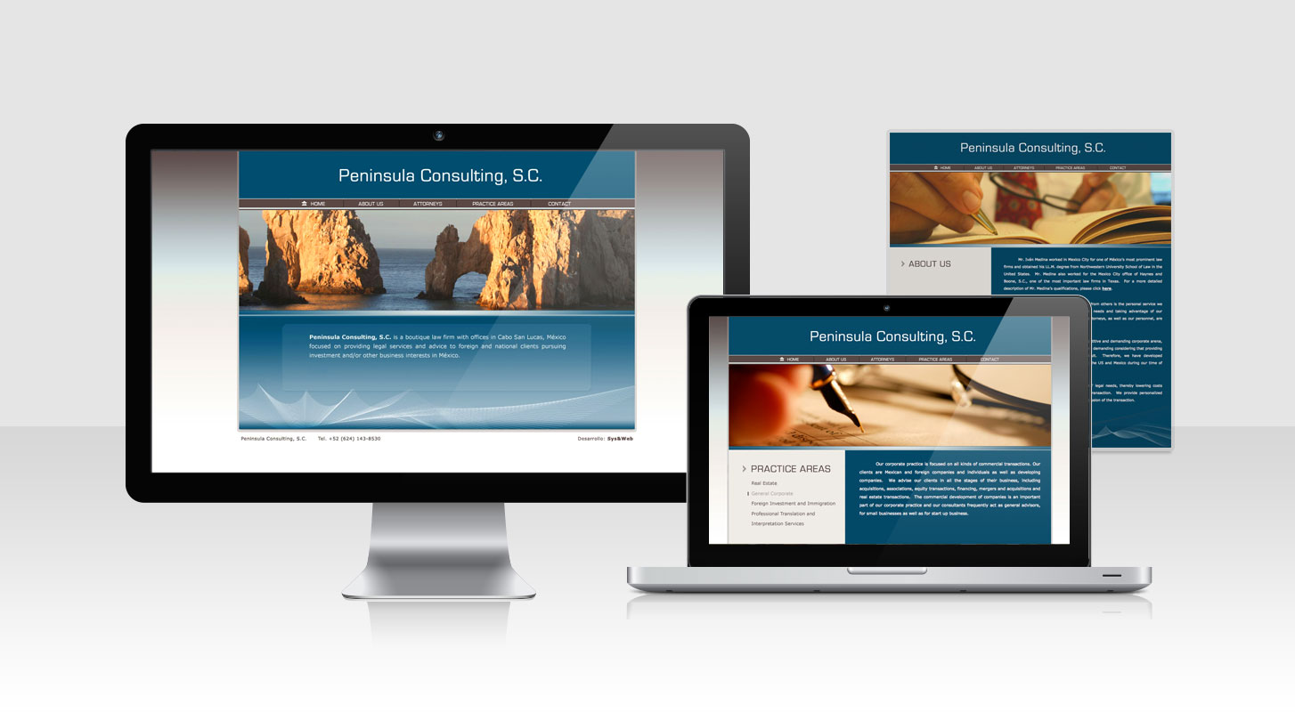 Peninsula Consulting sitio web